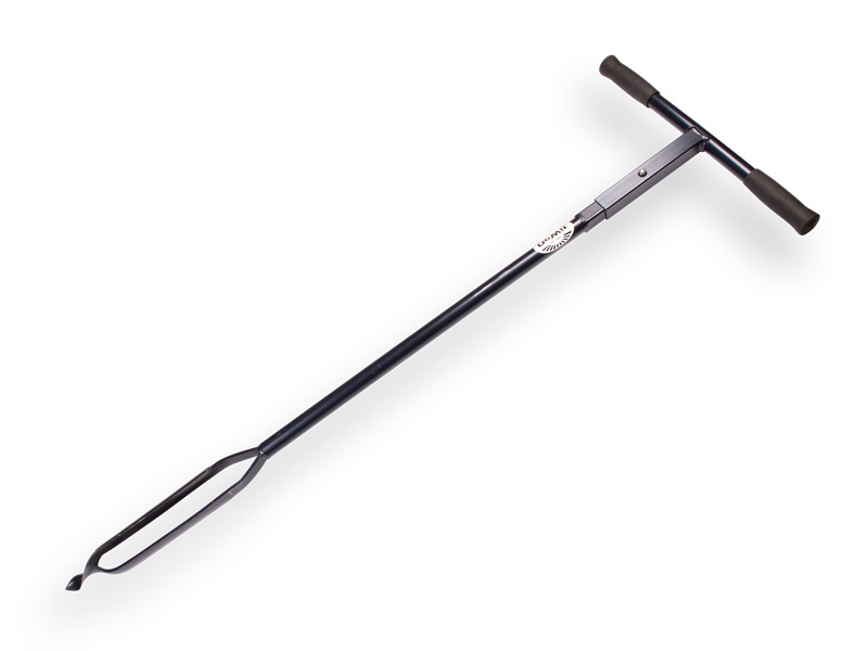 Grondboor DE WIT 8 cm verlengbaar, met gedraaide punt, lengte 127 cm