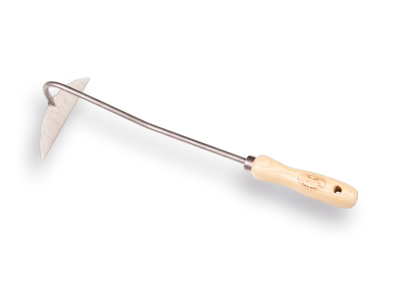 Schrepel - Handhak DE WIT halve maan 14 cm, gepolijst, met ESSEN handvat 14 cm