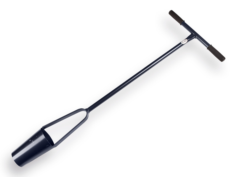 Poter DE WIT staal, onder Ø 8 cm, boven Ø 10,5 cm, lengte 100 cm