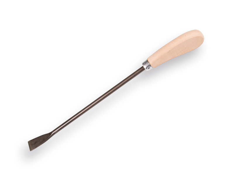 Aspergemes ATLAS gesmeed 44 cm, met houten greep