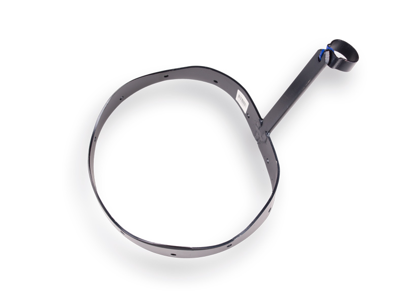 Baggerbeugel DE WIT met ring, zonder steel