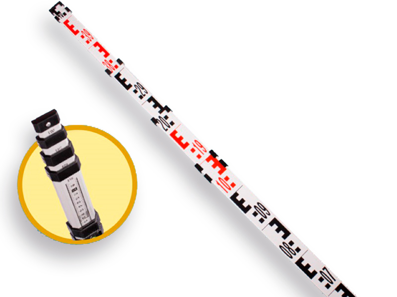 Nivelleermeter NESTLE telescopisch 121 - 300 cm, met beschermhoes