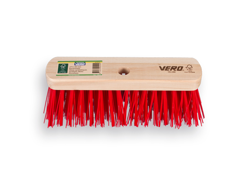 Straatbezem VERO 97 PPN 28 cm, vlakke kap