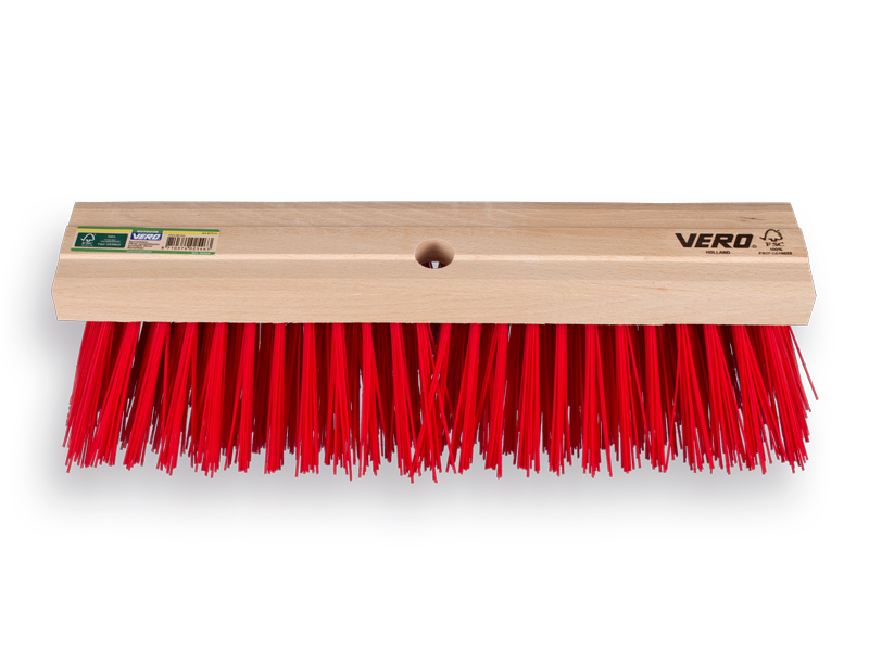 Straatbezem VERO 80 PPN 41 cm, vlakke kap