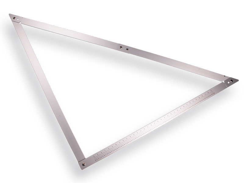 Vouwhaak LABORA aluminium 120 x 120 cm, met beschermhoes