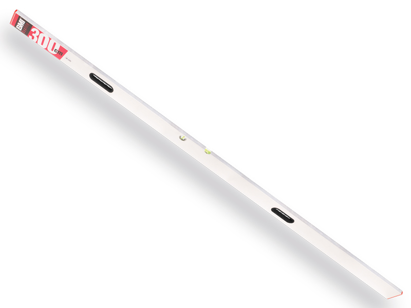 Strijklat - Afreilat BMI 300 cm, 100 x 18 mm, 2 libellen en 2 handgrepen