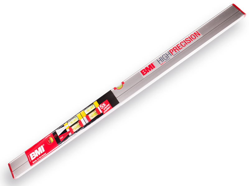 Waterpas - Strijklat BMI High Precision 120 cm, 2 libellen