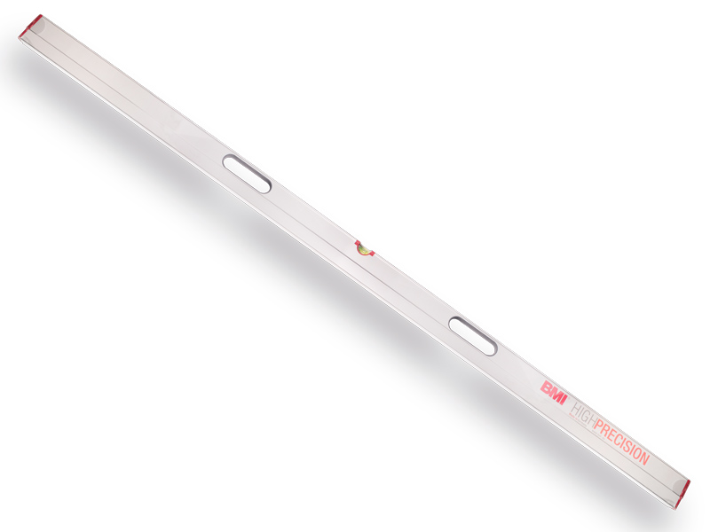 Waterpas - Strijklat BMI High Precision 180 cm, 2 libellen en 2 handgrepen