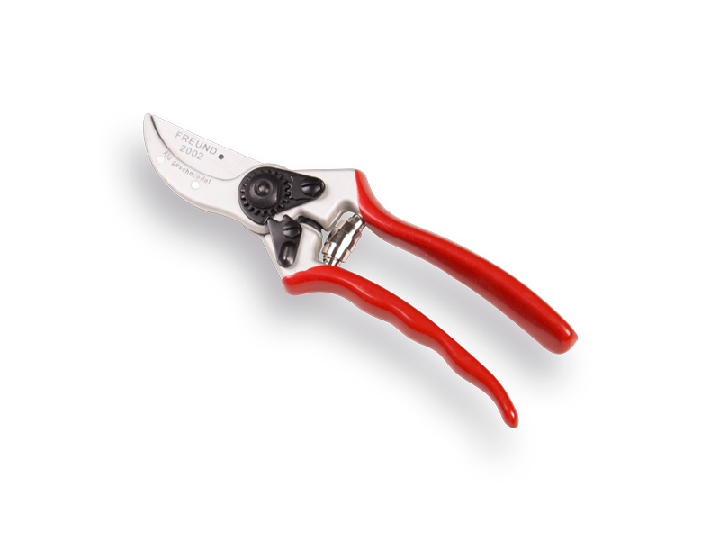 Snoeischaar FREUND 2002, gesmeed aluminium, rode grepen, knipt tot 22 mm