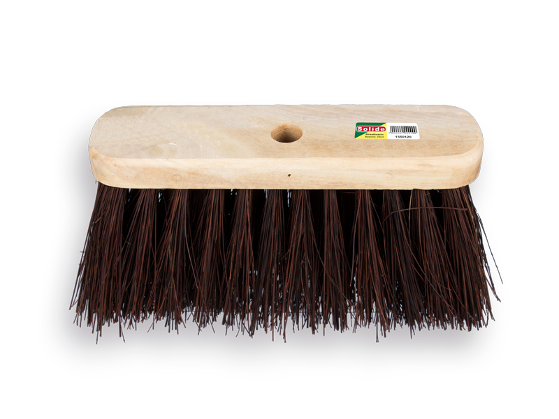 Straatbezem SOLIDE bahia 29 cm, vlakke kap, zonder steel. FSC 100%