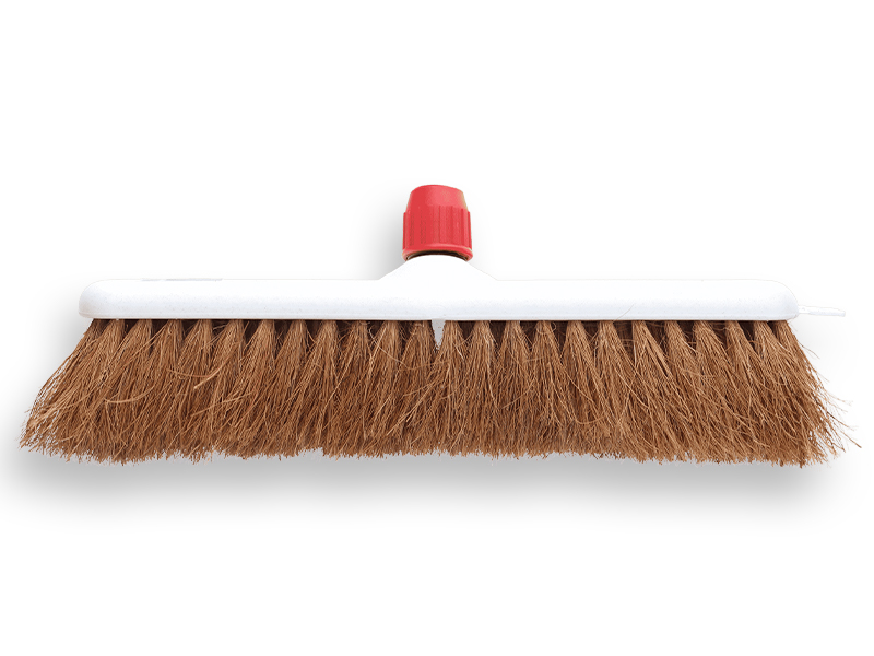 Zaalveger VERO kokos 50 cm, kunststof kap, met steelverbinding (uitlopend)