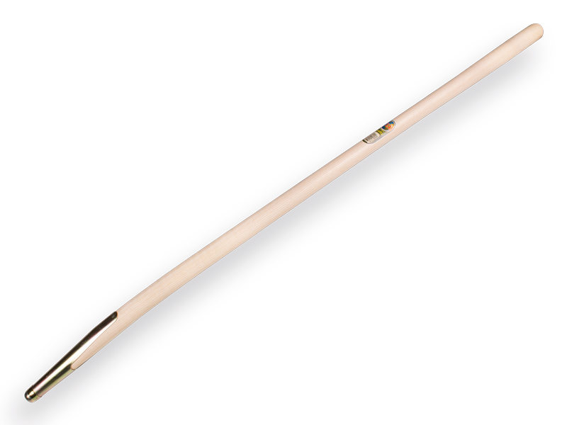Mestvorksteel ATLAS 130 cm gebogen, met veerbus, geboord