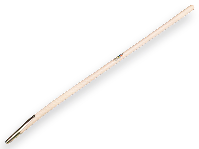 Mestvorksteel ATLAS 160 cm gebogen, met veerbus, geboord