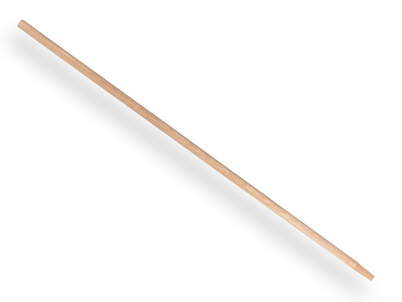 Bezemsteel TAUARI 120 x 2,4 cm, met punt 60 x 16 mm