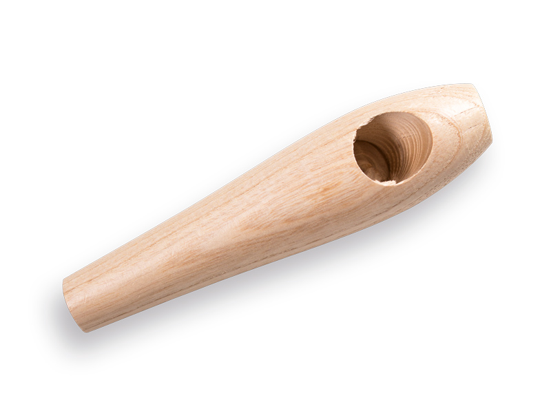 Hilt druppelkruk ATLAS voor schoffelsteel, met geboord gat