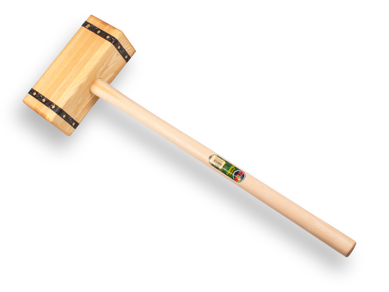 Sleg ATLAS recht, gelamineerd Essenhout, met ovale steel 100 cm
