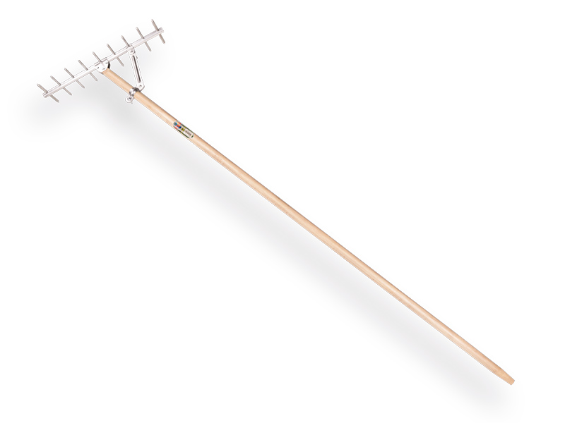 Hooihark Aluminium, 9 tanden, met Atlas steel 160 cm