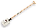 Steekbats RUHR BRILLANT 1/4 000 gepolijst, met ATLAS schopsteel 110 cm gebogen