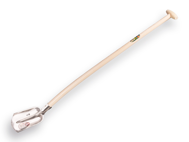 Steekbats ABC 1/4 000, gehard en gepolijst, met ATLAS schopsteel 120 cm gebogen