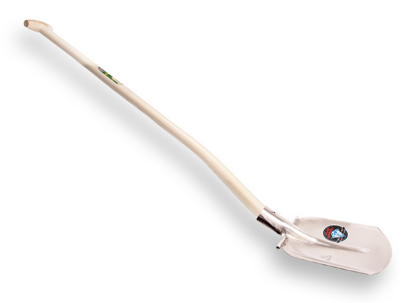 Steekbats ATLAS DIAMANT 1/4 000 gehard, gepolijst, RONDE OPSTAP, met Blijhamsteel 110 cm extra dubbel gebogen