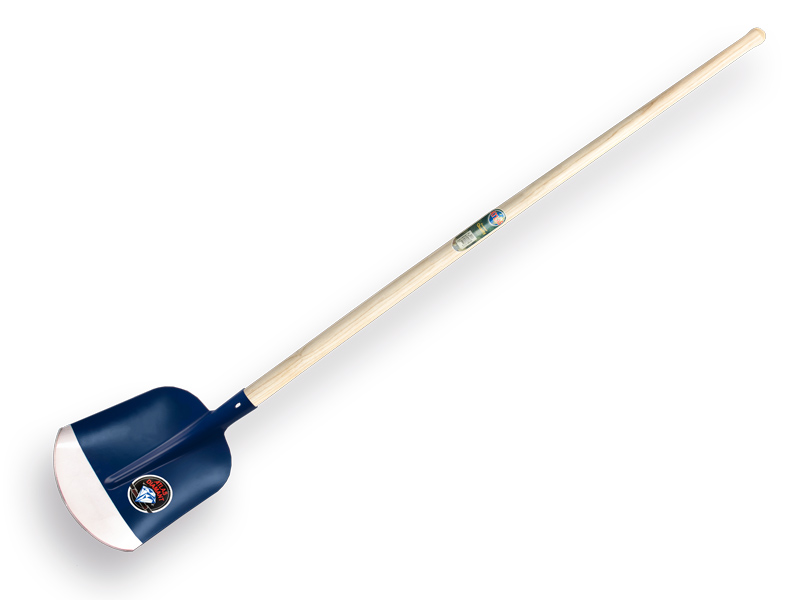 Schepbats ATLAS DIAMANT 3/4 1 blauw, gehard en gepolijst, met batsesteel 130 cm gebogen