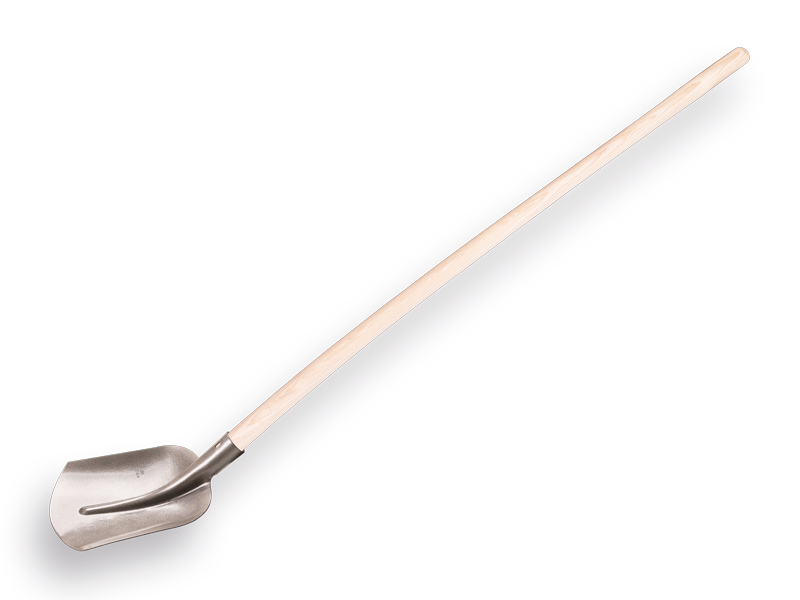 Schepbats 3/4 00, blank gelakt, met PE Import batsesteel 130 cm gebogen