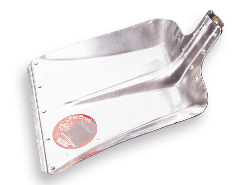Ballastschop PROFI aluminium nr 9, Duits model, bladmaat 38 x 38 cm, zonder steel