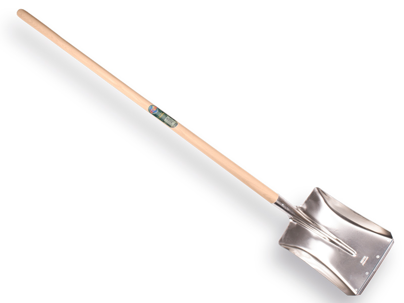 Ballastschop OFFNER aluminium met strip, 27 x 35 cm, ATLAS batsesteel 130 cm