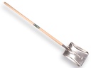 Ballastschop OFFNER aluminium met strip, 27 x 35 cm, ATLAS batsesteel 130 cm