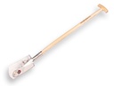 Spade IDEAL 1006 nr.1 gepolijst, met OPSTAP en ATLAS T-steel 85 cm, bladmaat 16,5 x 27 cm