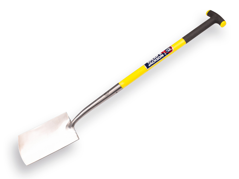 Spade SPEAR & JACKSON 1042 AV gepolijst, breed model met en FIBERGLAS T-steel 78 cm