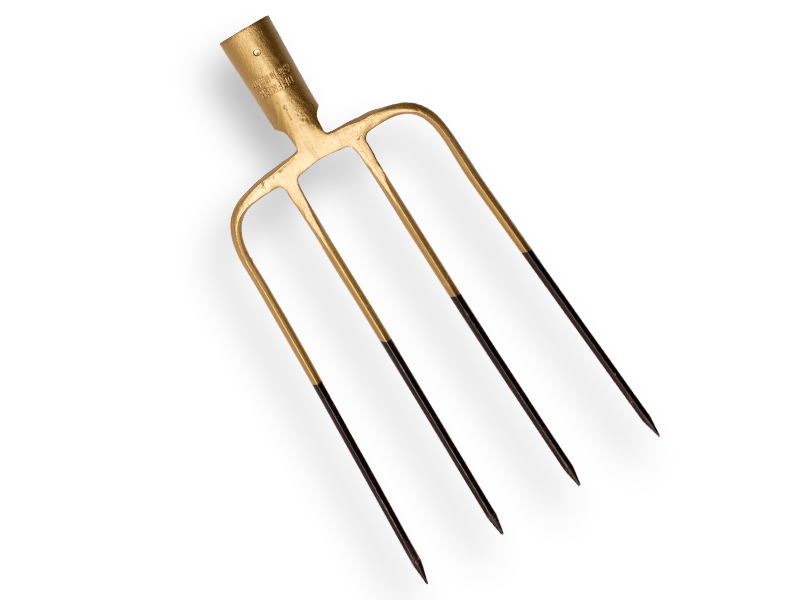 Mestvork - Patatriek OFFNER 4 tands 20 cm, smal model met dul, zonder steel