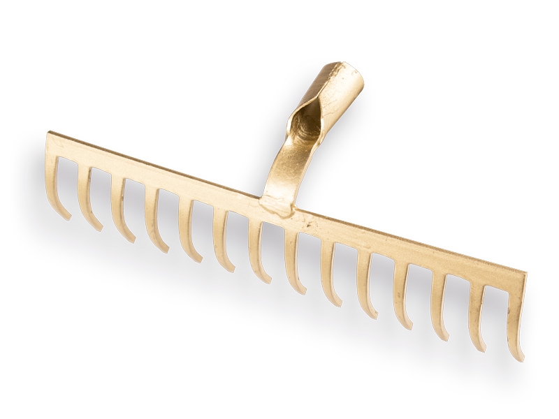 Tuinhark OFFNER 14 gebogen tanden, met open dul, zonder steel