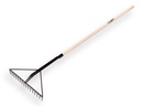 Asfalthark ATLAS versterkt zwart, 16 tands met dul 60 cm en ESSEN steel 130 cm
