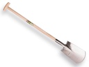 Spade ATLAS DIAMANT gepolijst, RONDE OPSTAP, met ATLAS T-steel 95 cm