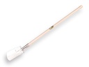 Spade ATLAS DIAMANT gepolijst, RONDE OPSTAP, met ATLAS knopsteel 110 cm