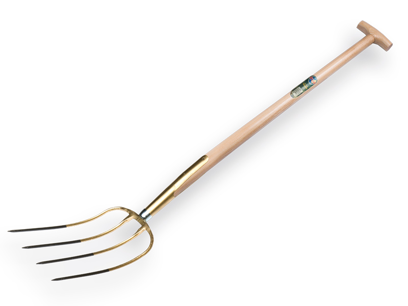 Mestvork OFFNER 4 tands brons, met ATLAS T-steel 90 cm