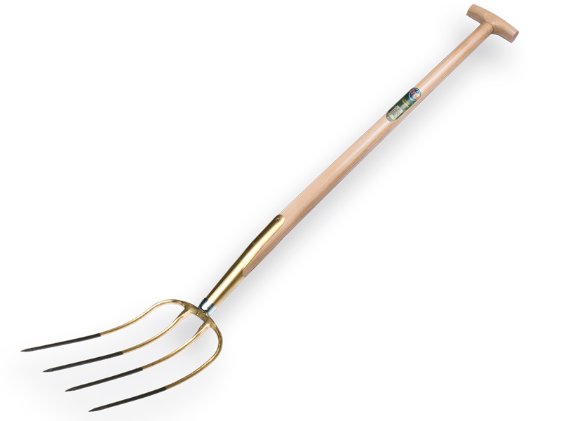 Mestvork OFFNER 4 tands brons, met ATLAS T-steel 100 cm