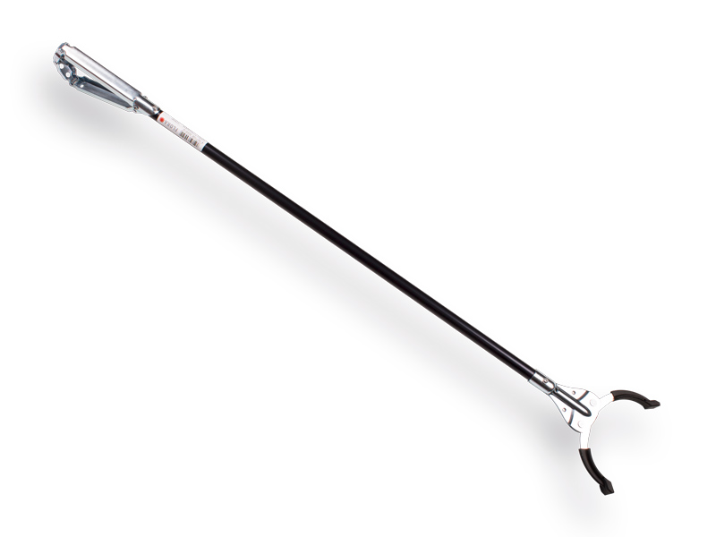 Zwerfvuilgrijper FLORA 50, 75 cm, kunststof bek, metalen knijpgreep