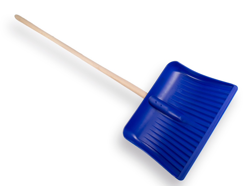 Sneeuwschuiver - sneeuwbats kunststof 50 cm, met gebogen ESSEN batsesteel 130 cm