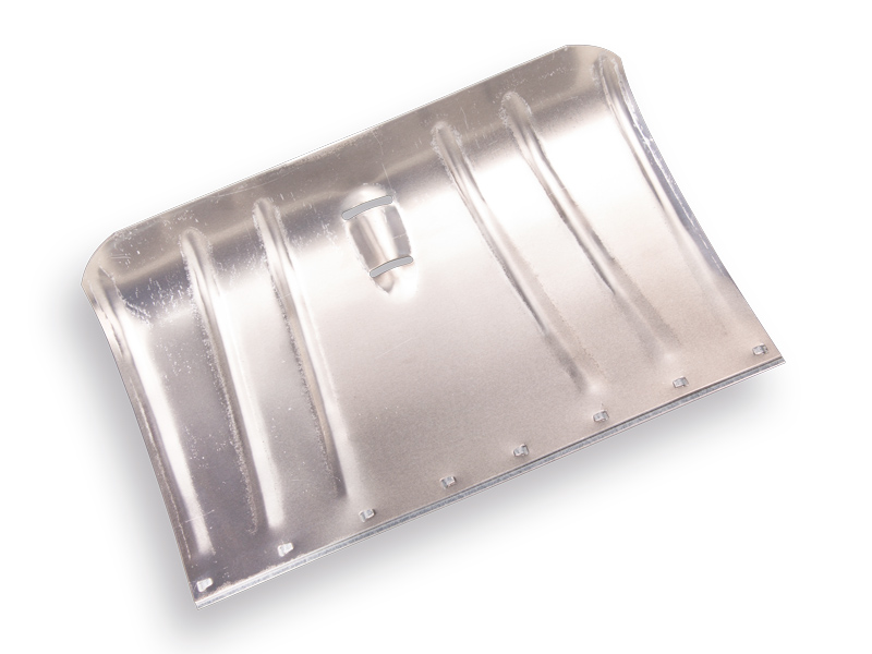 Sneeuwschuiver aluminium gebogen 45 x 30 cm, met klembeugel, zonder steel