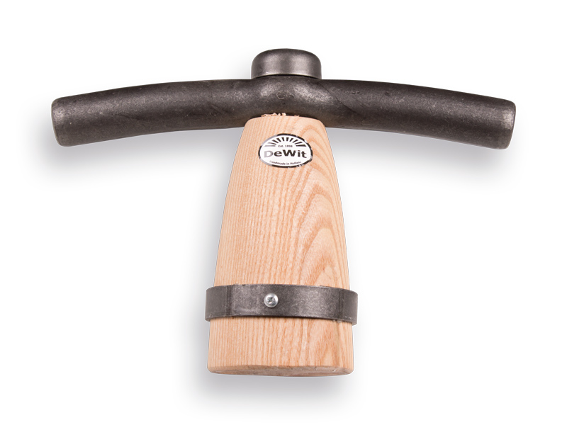 Tegelklopper DE WIT met houten klos, 3300 gram