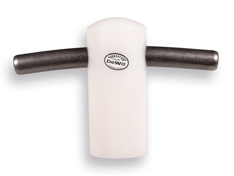 Tegelklopper DE WIT met nylon klos Ø 90 mm, 3000 gram