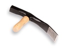Straathamer DE WIT met houten steel, bekbreedte 40 mm