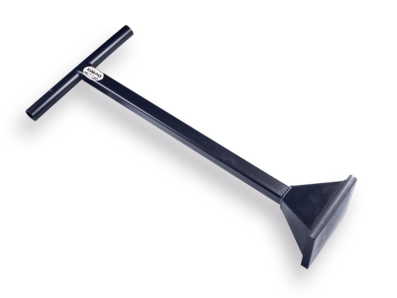 Bandenstamper DE WIT staal, 18 x 18 cm, gewicht 9 kilo