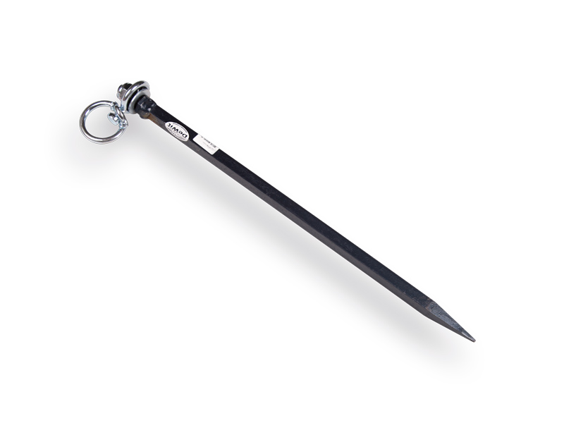 Spit - Stik DE WIT 500 x 16 mm, met draaiwartel en gesmede punt