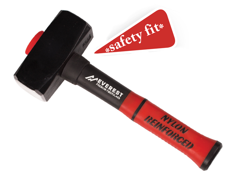 Moker - Vuisthamer EVEREST 1500 gram met fiberglassteel 30 cm