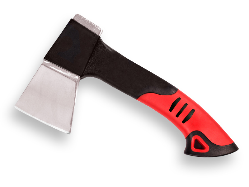 Campingbijl EVEREST 500 gram, met fiberglassteel en holster