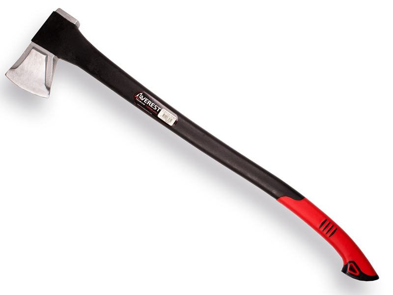 Kloofbijl super, kopgewicht 2500 gram, EVEREST met gebogen 90 cm fiberglassteel. Totale gewicht incl. steel is 3200 gram