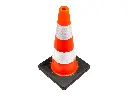 Pilon - Verkeerskegel LABORA 50 cm PE, oranje met witte banden